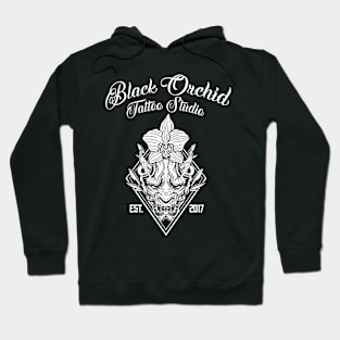 Black orchid mask Hoodie